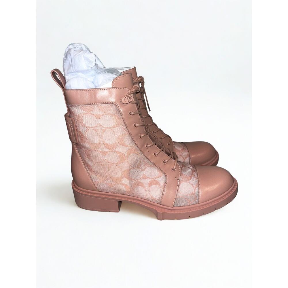 Coach Lana Mesh Bootie C4401 Dusty Rose Women’s Sz 9B NIB Rare Sold Out - Picture 7 of 16